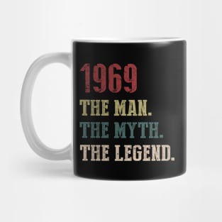 Vintage 1969 The Man The Myth The Legend Gift 51st Birthday Mug
